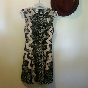 Black & Tan Cocktail Dress